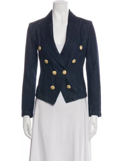 Pre-owned L'agence Denim Jacket In Blue