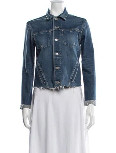 Pre-owned L'agence Denim Jacket In Blue