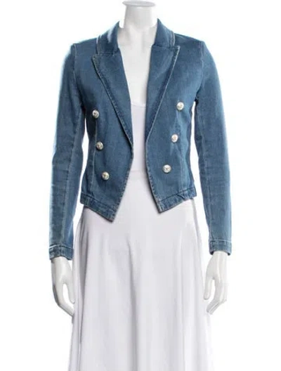 Pre-owned L'agence Denim Jacket In Blue