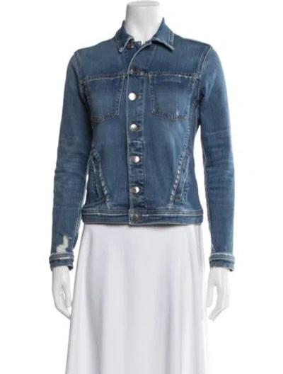 Pre-owned L'agence Denim Jacket In Blue