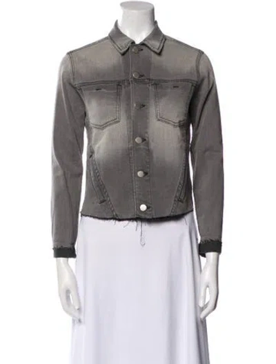 Pre-owned L'agence Denim Jacket In Gray