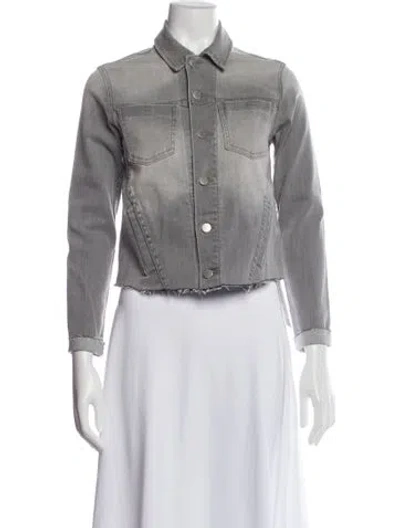 Pre-owned L'agence Denim Jacket In Gray