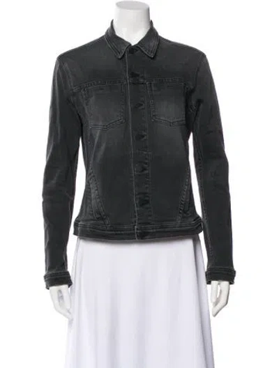 Pre-owned L'agence Denim Jacket In Gray