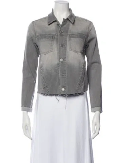 Pre-owned L'agence Denim Jacket In Gray
