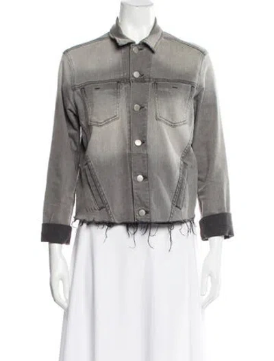 Pre-owned L'agence Denim Jacket In Gray