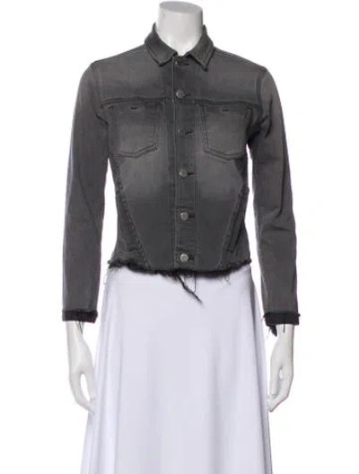 Pre-owned L'agence Denim Jacket In Gray