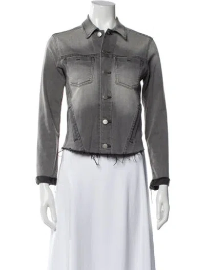 Pre-owned L'agence Denim Jacket In Gray