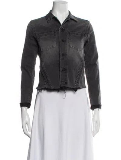 Pre-owned L'agence Denim Jacket In Gray