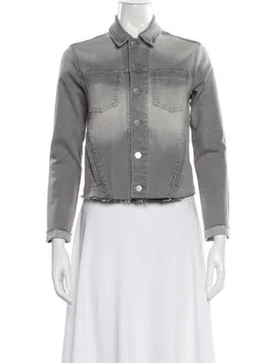Pre-owned L'agence Denim Jacket In Gray