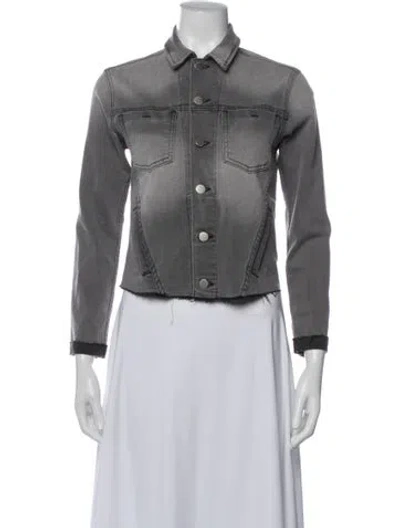 Pre-owned L'agence Denim Jacket In Gray