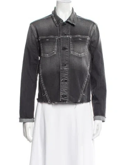 Pre-owned L'agence Denim Jacket In Grey