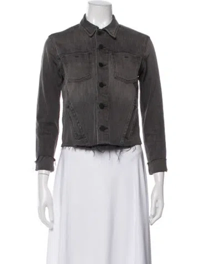 Pre-owned L'agence Denim Jacket In Grey