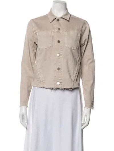 Pre-owned L'agence Denim Jacket In Grey