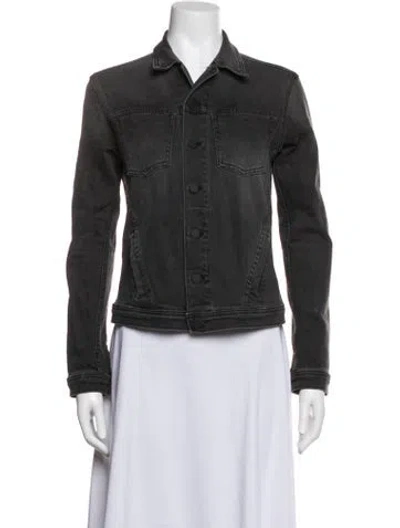 Pre-owned L'agence Denim Jacket In Grey