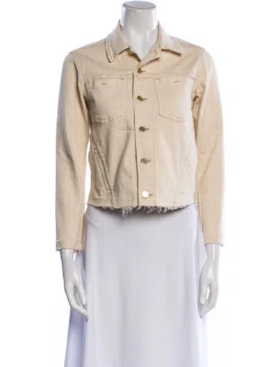 Pre-owned L'agence Denim Jacket In Neutral
