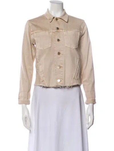 Pre-owned L'agence Denim Jacket In Neutral