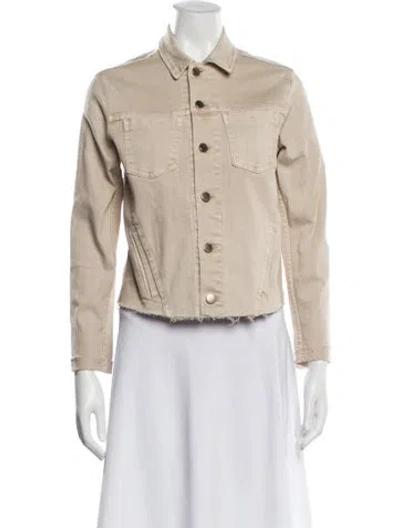 Pre-owned L'agence Denim Jacket In Neutral