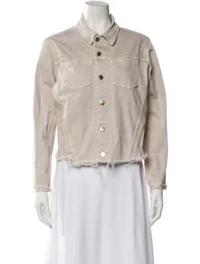 Pre-owned L'agence Denim Jacket In Neutral
