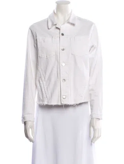 Pre-owned L'agence Denim Jacket In Neutral