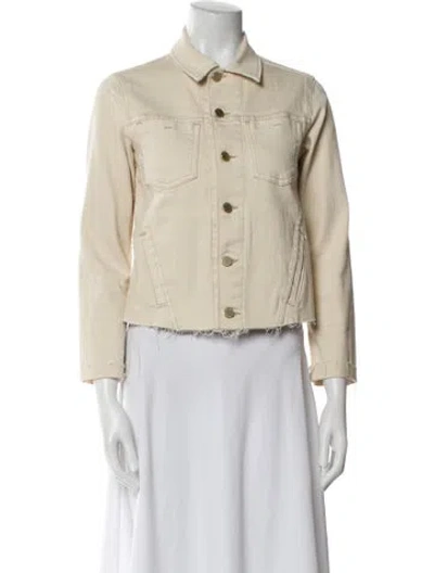 Pre-owned L'agence Denim Jacket In Neutral
