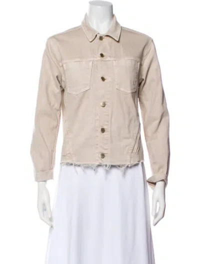 Pre-owned L'agence Denim Jacket In Neutral