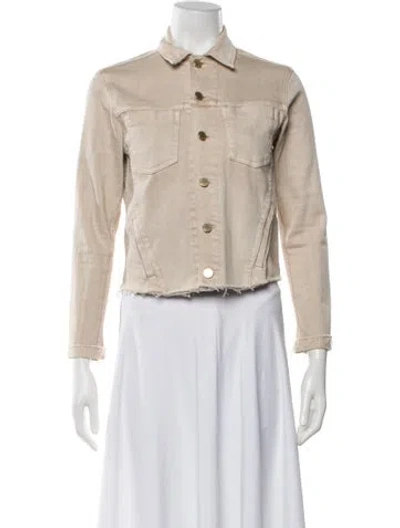 Pre-owned L'agence Denim Jacket In Neutral