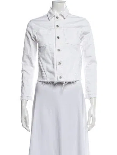 Pre-owned L'agence Denim Jacket In Neutral