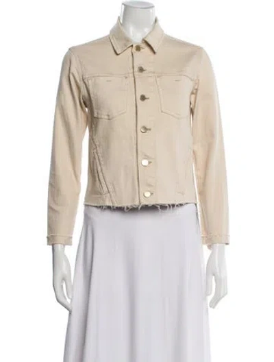 Pre-owned L'agence Denim Jacket In Neutral