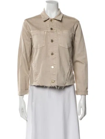 Pre-owned L'agence Denim Jacket In Neutral