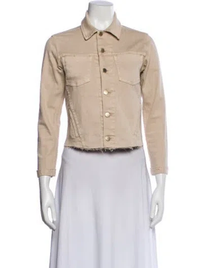 Pre-owned L'agence Denim Jacket In Neutral