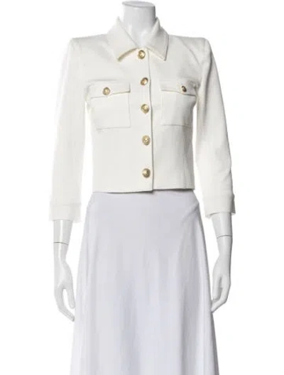Pre-owned L'agence Denim Jacket In Neutral