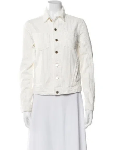 Pre-owned L'agence Denim Jacket In Neutral