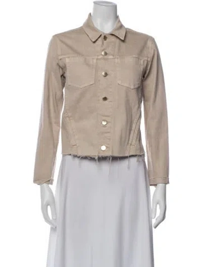 Pre-owned L'agence Denim Jacket In Neutral