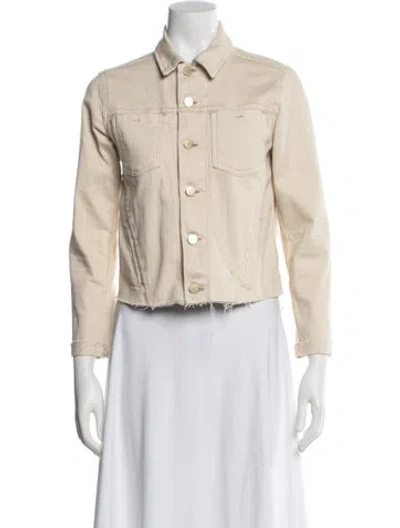 Pre-owned L'agence Denim Jacket In Neutral