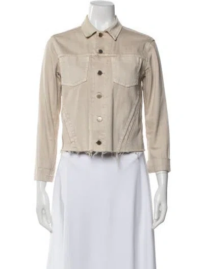 Pre-owned L'agence Denim Jacket In Neutral