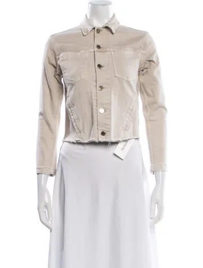 Pre-owned L'agence Denim Jacket In Neutral