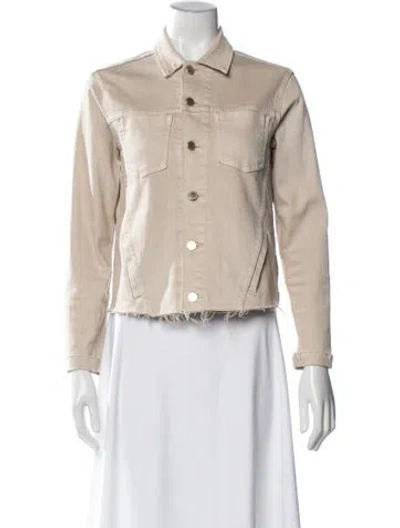 Pre-owned L'agence Denim Jacket In Neutral