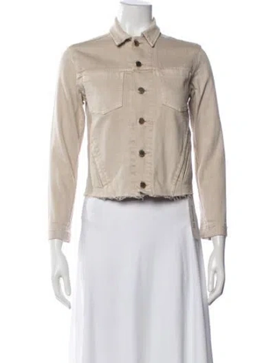 Pre-owned L'agence Denim Jacket In Neutral