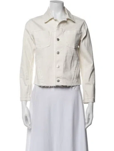 Pre-owned L'agence Denim Jacket In Neutral