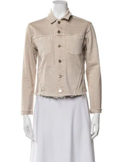 Pre-owned L'agence Denim Jacket In Neutral