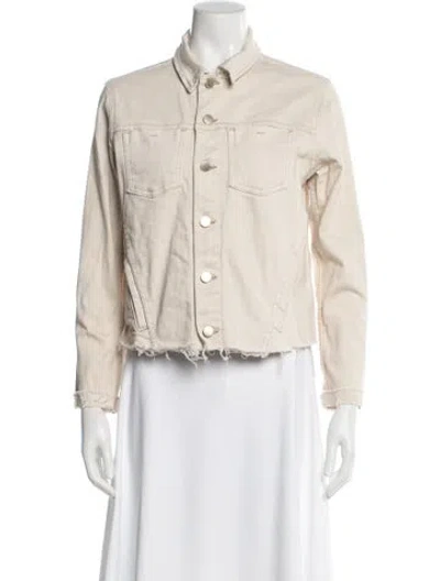 Pre-owned L'agence Denim Jacket In Neutral