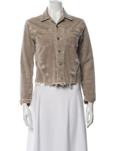 Pre-owned L'agence Denim Jacket In Neutral