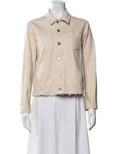Pre-owned L'agence Denim Jacket In Neutral