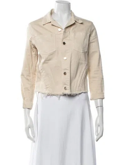 Pre-owned L'agence Denim Jacket In Neutral