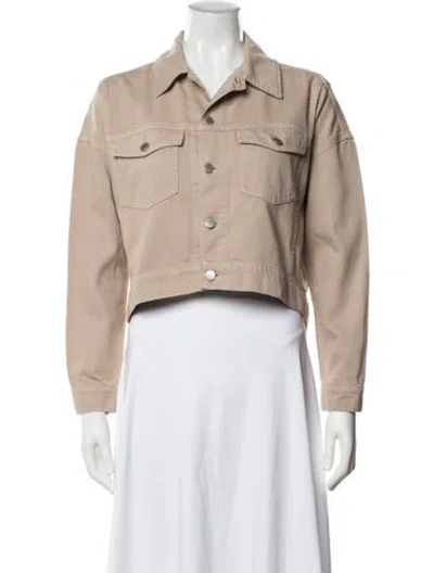 Pre-owned L'agence Denim Jacket In Neutral
