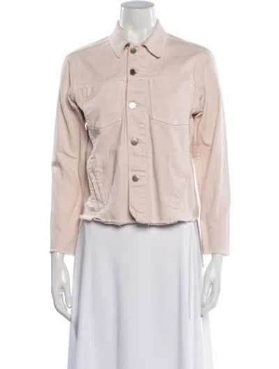 Pre-owned L'agence Denim Jacket In Neutrals