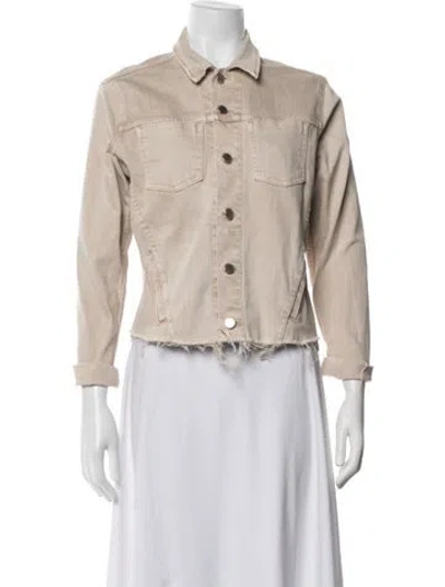 Pre-owned L'agence Denim Jacket In Neutrals