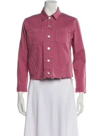 Pre-owned L'agence Denim Jacket In Pink