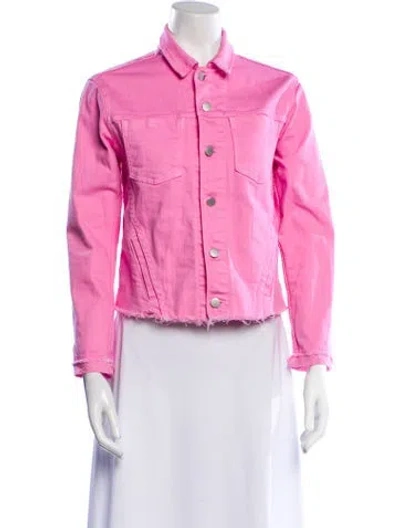 Pre-owned L'agence Denim Jacket In Pink