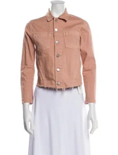 Pre-owned L'agence Denim Jacket In Pink